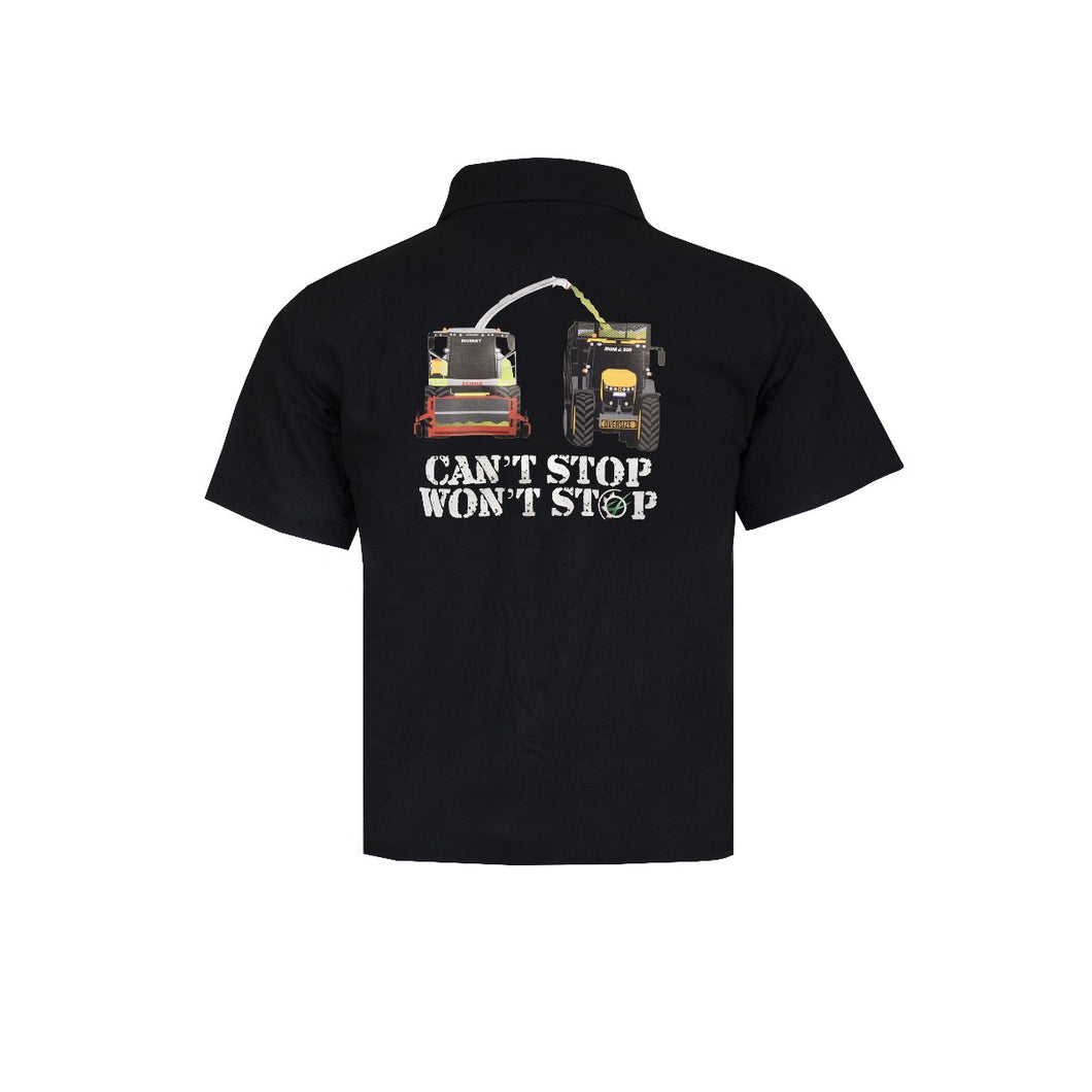 Kids Monk - Can't Stop, Won't Stop Black Polo Shirt