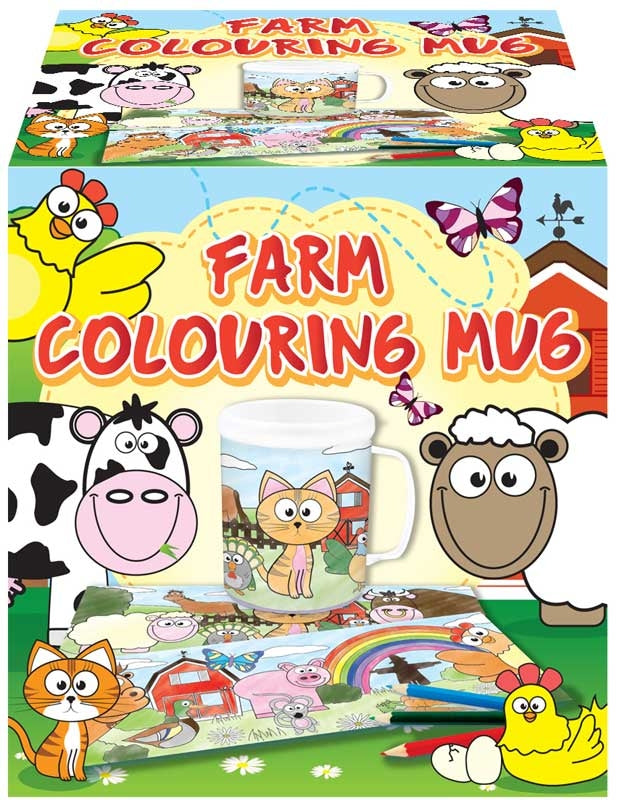 MUG COLOURING FARM