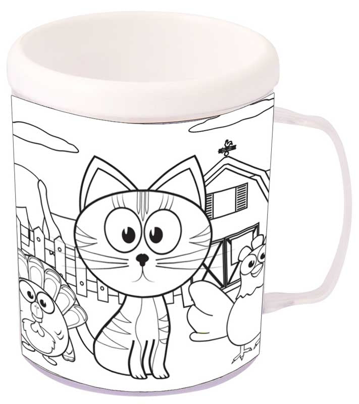 MUG COLOURING FARM