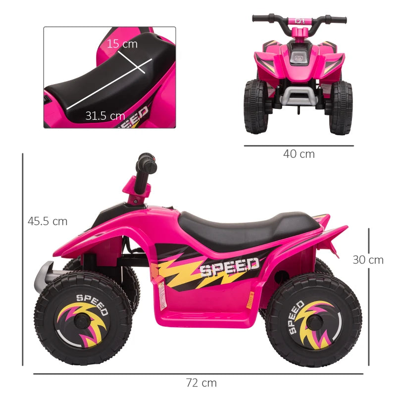 Electric Quad 6V for 3-5 Years Old Pink