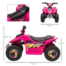 Load image into Gallery viewer, Electric Quad 6V for 3-5 Years Old Pink