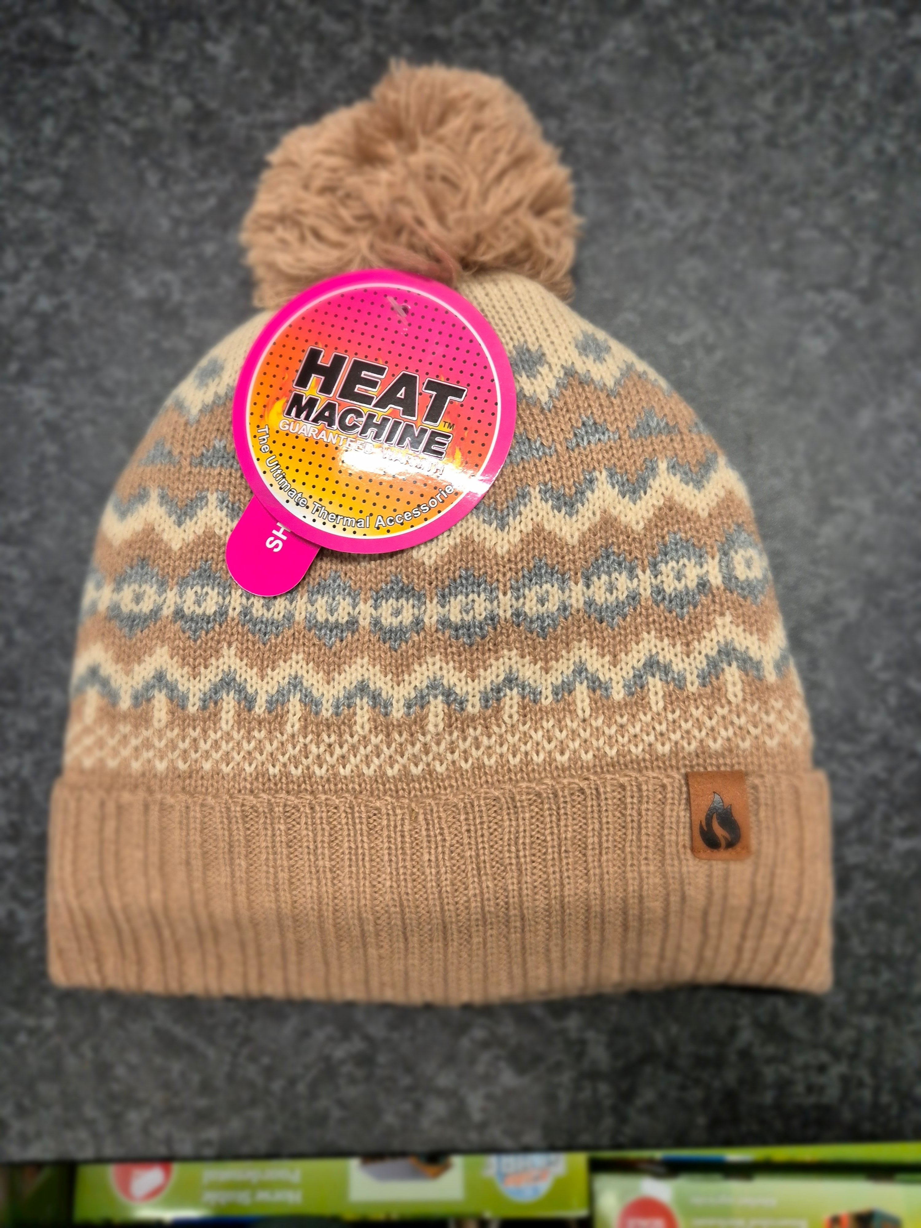 HEAT MACHINE LADIES NORDIC BOBBLE HAT