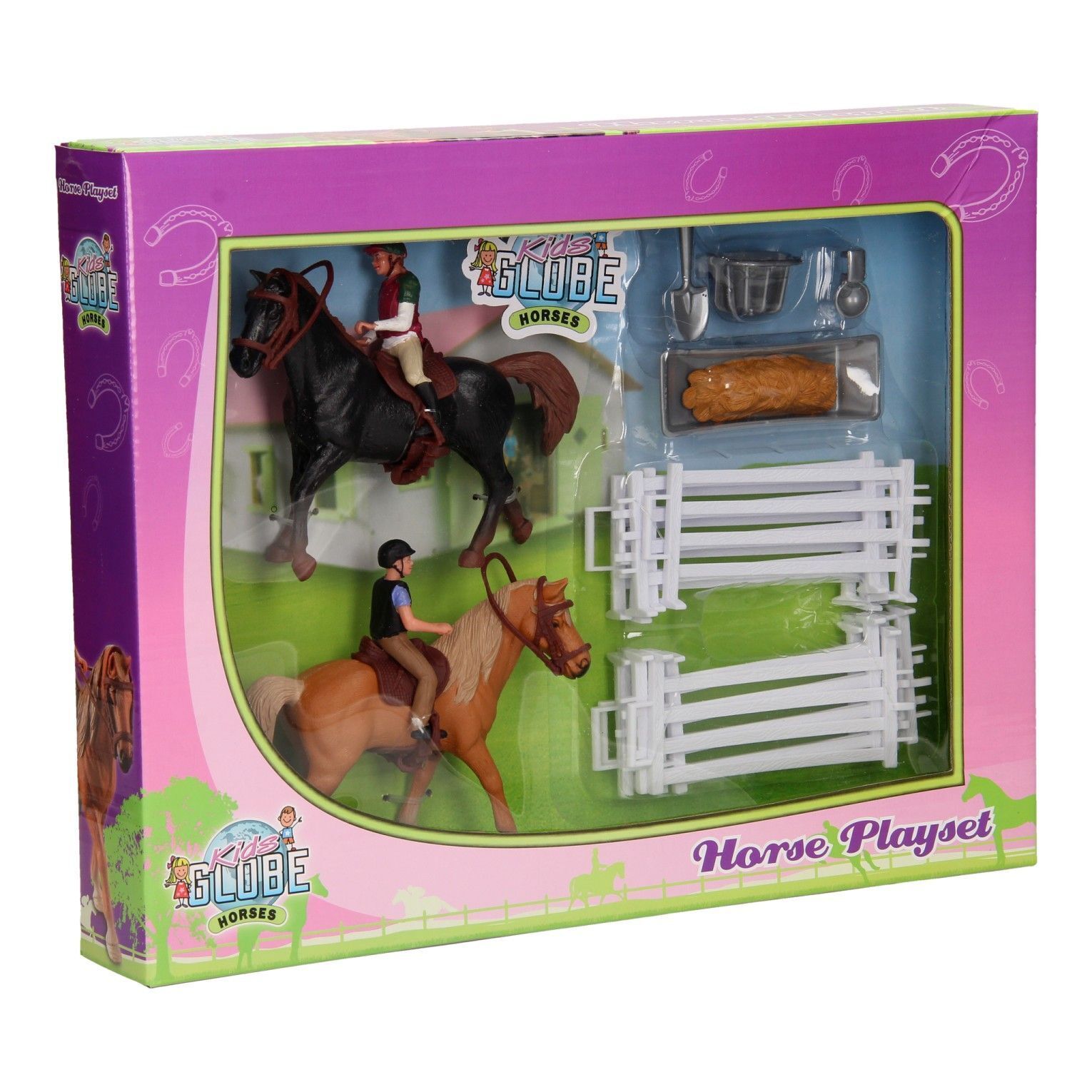 Horses Playset - 2 Horses Riders & Accessories 25 items
