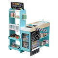 Supermarket Wood (MDF) I Modern Store incl Cash Register, Barrier & Play Money