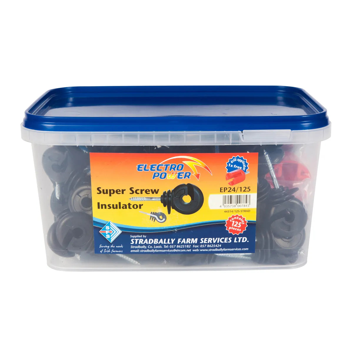 Electro Power Super Screw Insulators - 125 Pieces