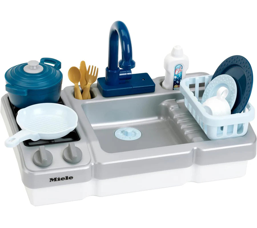 Miele Sink with Hob Playset | Children's Sink with Water Pump Function and Accessories
