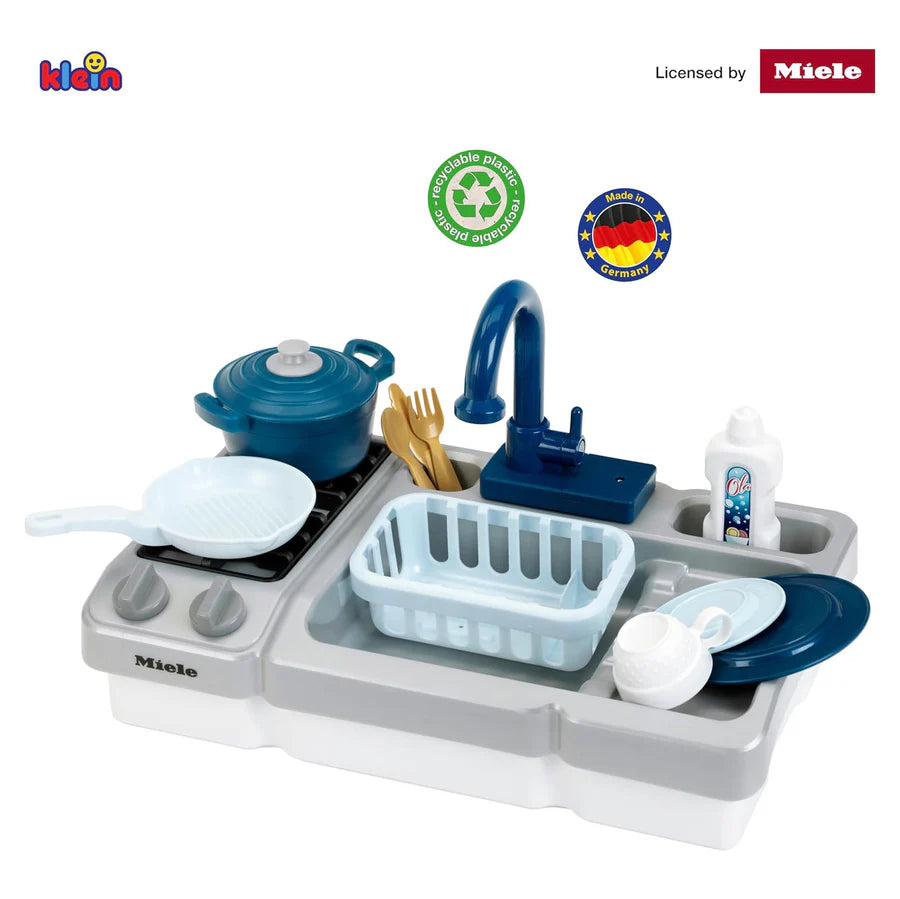 Miele Sink with Hob Playset | Children's Sink with Water Pump Function and Accessories