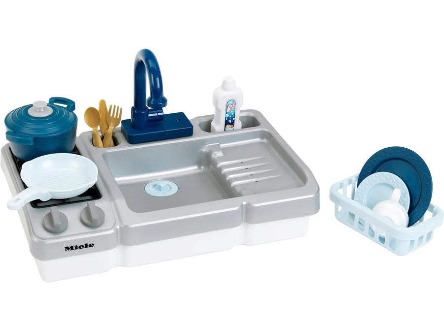 Miele Sink with Hob Playset | Children's Sink with Water Pump Function and Accessories