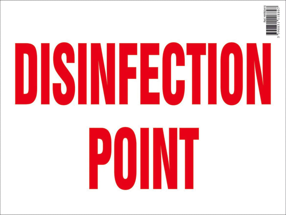 Disinfection Point Farm Sign