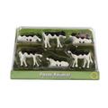 Kids Globe 6 Black & White Standing & Lying Calves