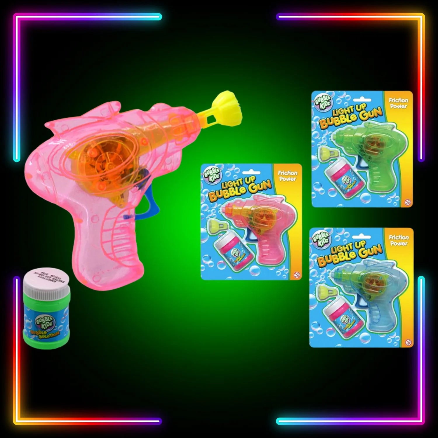 Light up Bubble gun