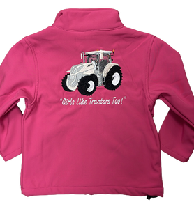 Kids Impact Pink Softshell Jacket – Gold Tractor