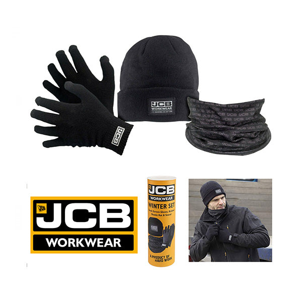 JCB Winter Set - Gloves, Hat & Snood