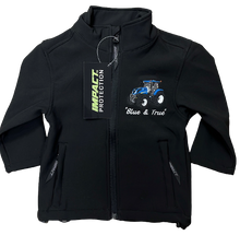 Load image into Gallery viewer, Kids Impact Black Softshell – New Holland Tractor