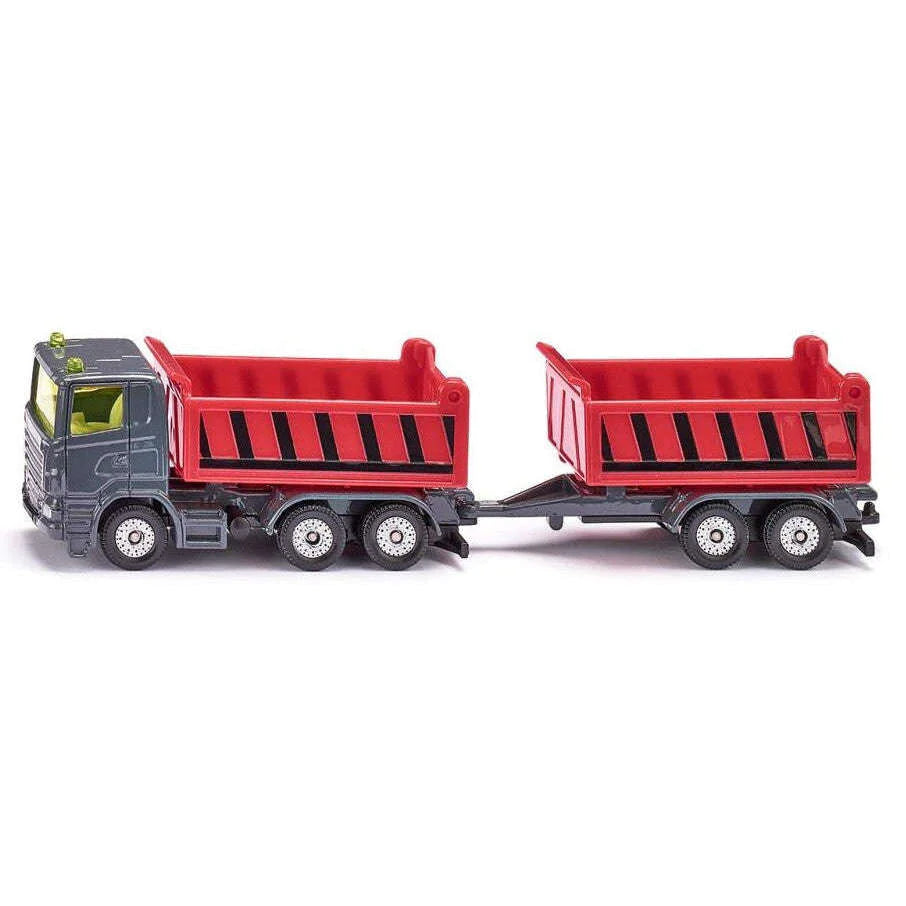 1:87 Truck With Dumper Body And Tipping Trailer