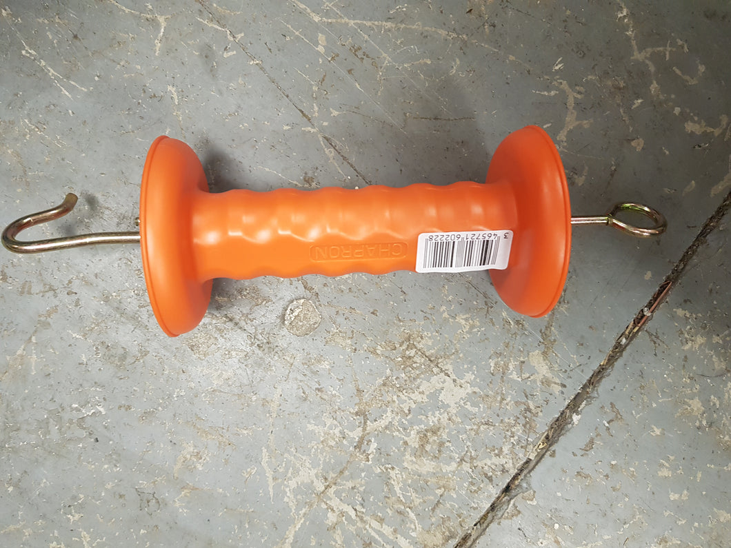 Orange gate handle