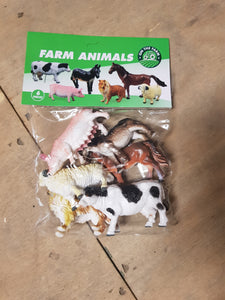 6pc farm animals 4"