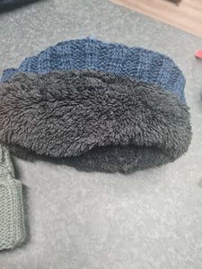 Heat Machine Bobble Hat Sherpa Lined