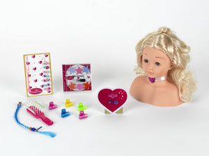 Princess Coralie Make-up and hair styling head