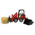 Schäffer Compact loader 2630 with bale gripper + bale