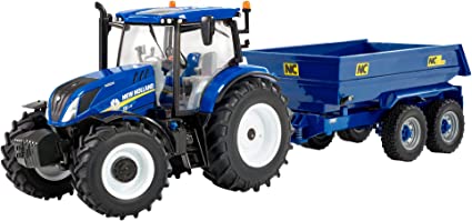 1.32 New Holland T6 & NC Dump Trailer