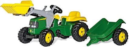 John Deere Tractor, loader& trailer