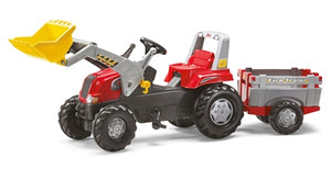 Rolly Red Tractor, Loader & Trailer