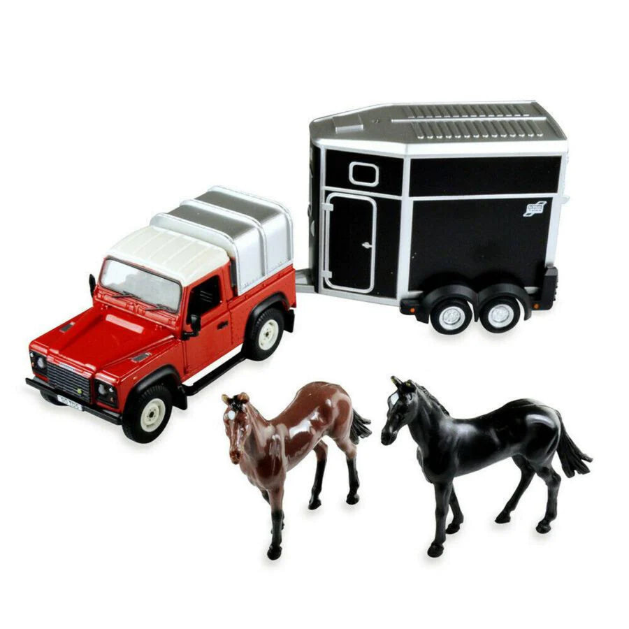 1:32 Land Rover & Horse Set