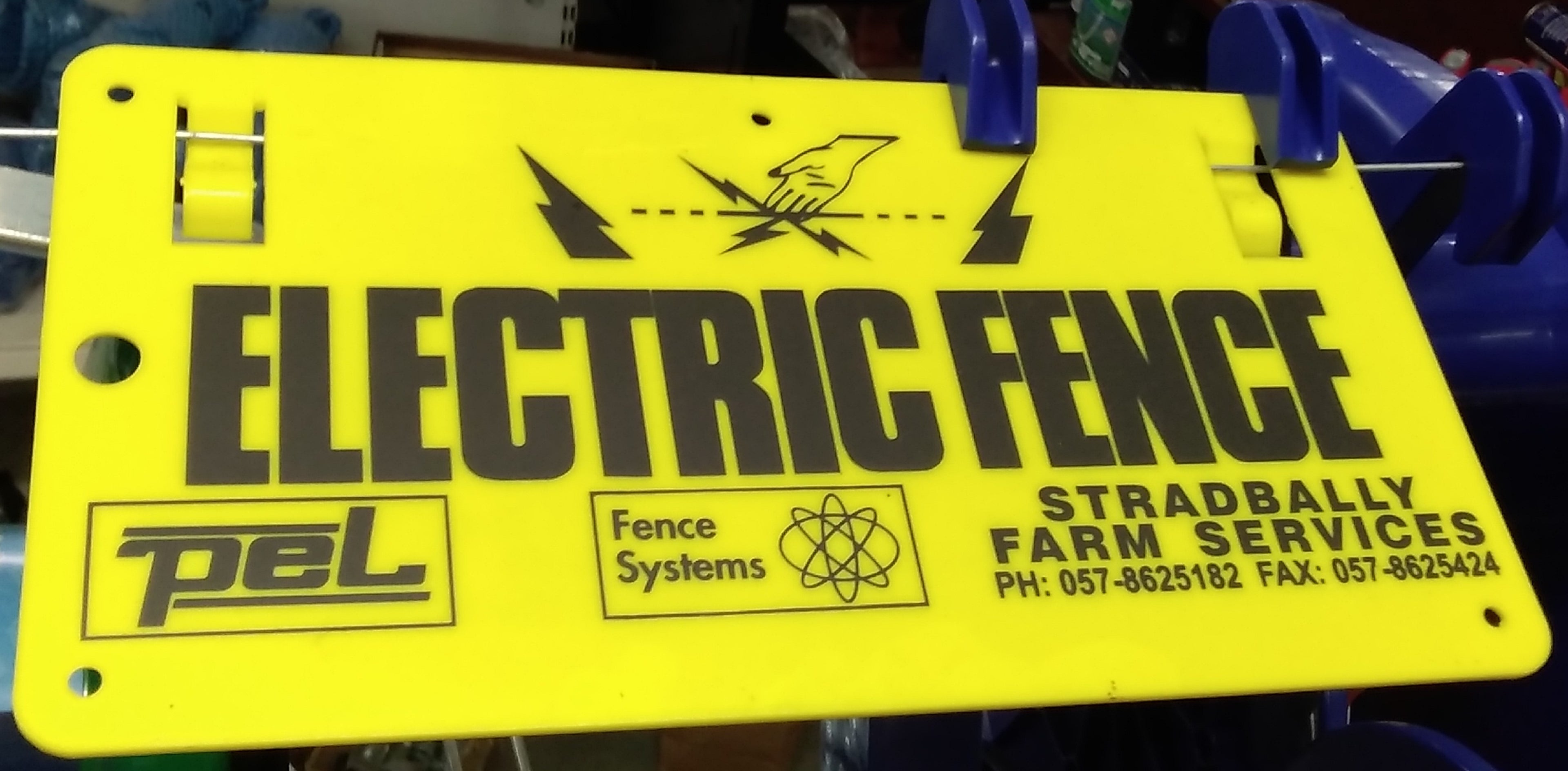 Electric Fence Warning Sign