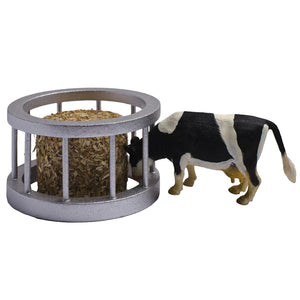 Ring feeder, cow & bale