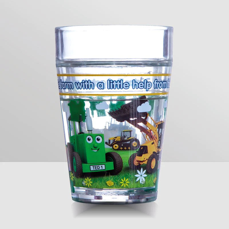 TRACTOR TED DIGGER GLITTER BEAKER