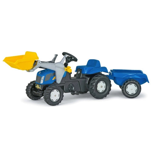 New Holland tractor, loader & trailer