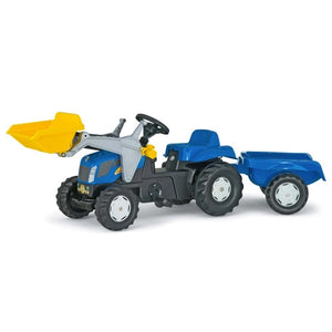New Holland tractor, loader & trailer