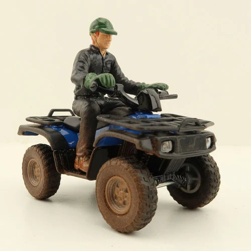 Siku 1:32 Scale Farm Quad Bike with Driver (Muddy)