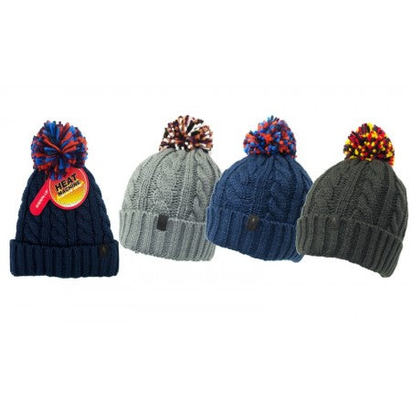 Heat Machine Bobble Hat Sherpa Lined