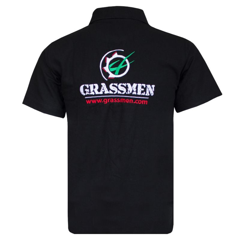 GRASSMEN ADULT Black Polo Shirt