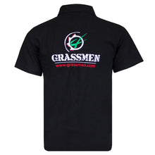 Load image into Gallery viewer, GRASSMEN ADULT Black Polo Shirt