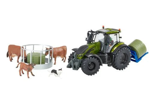 1:32 Metallic Olive Green Valtra Playset