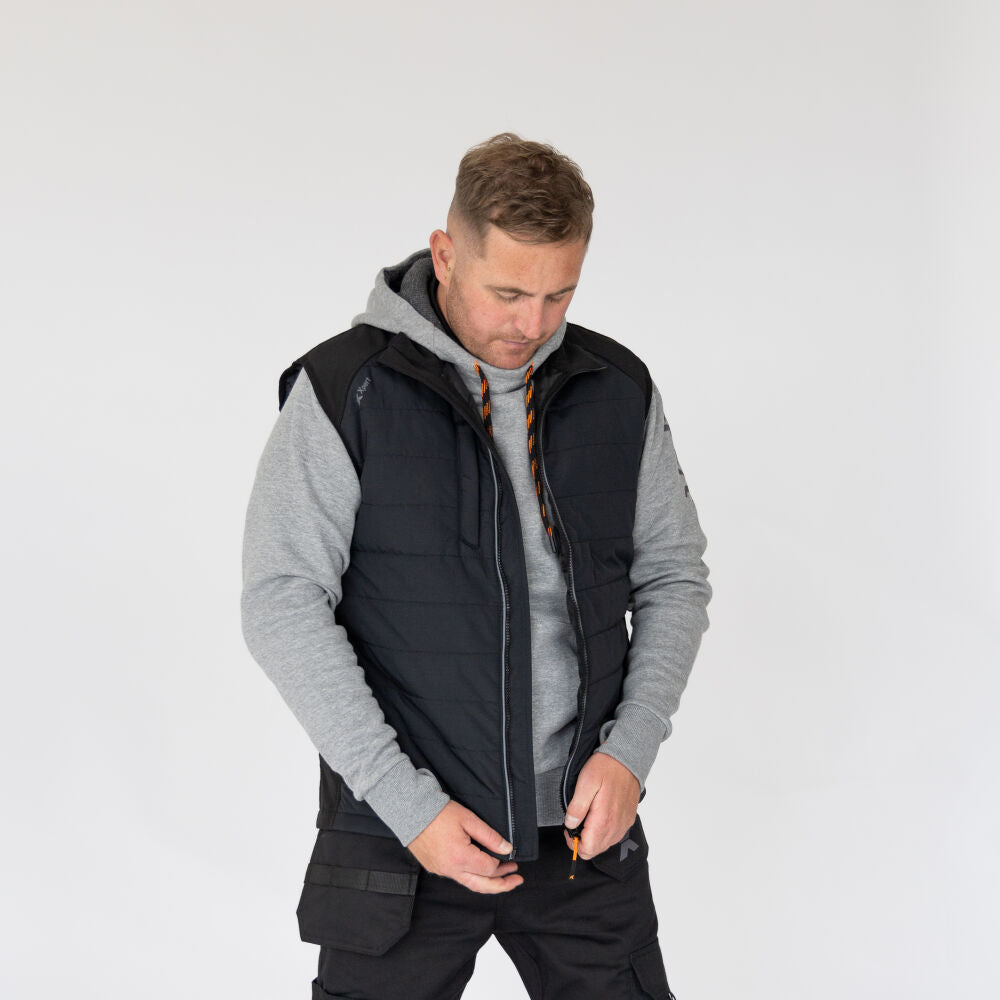 Xpert Pro Rip-Stop Panelled Bodywarmer Black