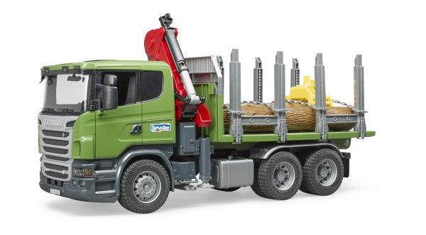 Scania R-series Timber truck with 3 trunks