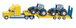 SIKU Lorry with 2 New Holland T7 Tractors 1:87