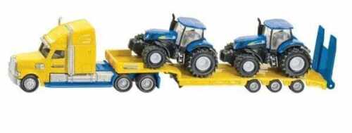 SIKU Lorry with 2 New Holland T7 Tractors 1:87
